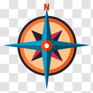 Compass - Colorful Compass Transparent PNG