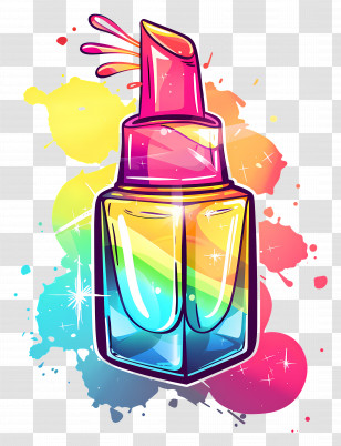 Nail Polish - Colorful Lipstick Illustration Transparent PNG