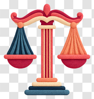 Justice - Colorful Scales Of Justice Transparent PNG