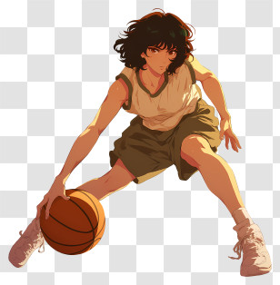 Anime Basketball Player - Anime Basketball Player In Action Transparent PNG