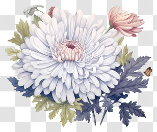Black And White Image - Beautiful White Flower Transparent PNG