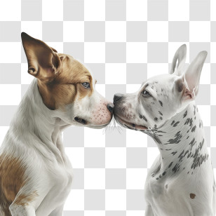 Kissing
 - Two Dogs Nose To Nose Transparent PNG