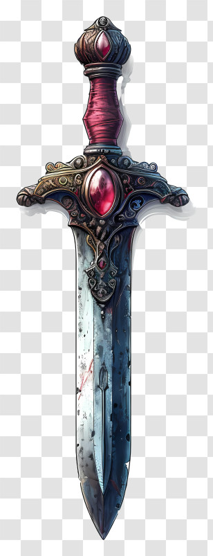 Knife - Exquisite Ornamental Sword Transparent PNG