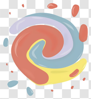 Watercolor Painting - Colorful Swirl Pattern Transparent PNG