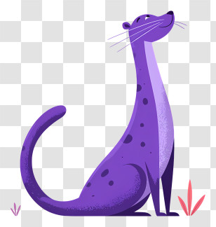 Purple Cartoon Animal - Purple Cartoon Animal With Spots Transparent PNG