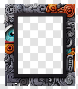 Cartoon Photo Frame - Colorful Decorative Frame Transparent PNG