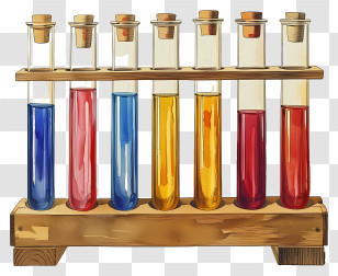 Test Tubes - Test Tubes With Colorful Liquids In A Science Lab Transparent PNG