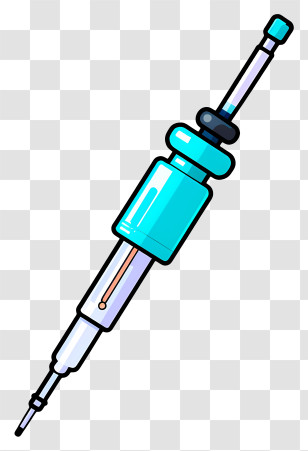 Syringe - Cartoon Syringe Illustration Transparent PNG