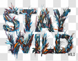 Stay Wild - Stay Wild Floral Design Transparent PNG
