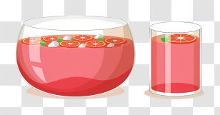 Coffee - Punch Bowl With Glass Transparent PNG