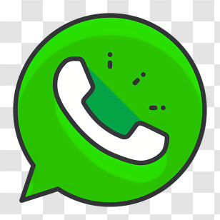 White Cord - Green WhatsApp Icon Transparent PNG