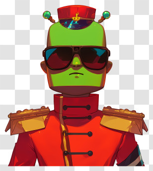 Boboiboy Cici Ko - Cool Green Robot Transparent PNG
