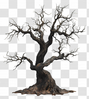 Old Dead Tree - Dead Tree Illustration Transparent PNG