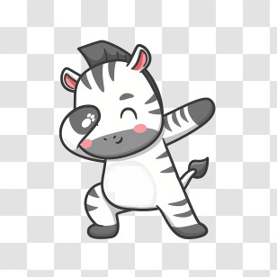 Cute Zebra
 - Cute Dabbing Zebra Cartoon Transparent PNG