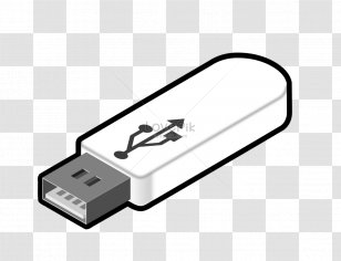 USB Flash Drives Clip Art Memory Hard - Usb Mass Storage Device Class Transparent PNG