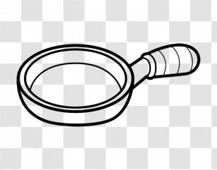 Coloring Book Frying Pan Bread Fried Egg - Hardware Accessory Transparent PNG
