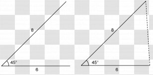 Triangle Point White Diagram - Black And - (corresponding Transparent PNG