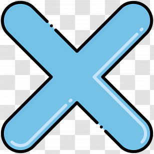 Cross Symbol - Blue Cross Symbol Illustration Transparent PNG