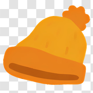 Knit Cap - Orange Beanie For Winter Transparent PNG