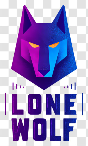 Lone Wolf - Lone Wolf Geometric Logo Transparent PNG