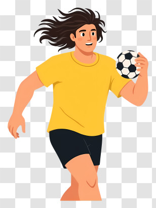 Man Playing Football - Soccer Player In Action Transparent PNG