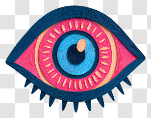 Eye Sight Awareness - Colorful Eye Illustration Transparent PNG