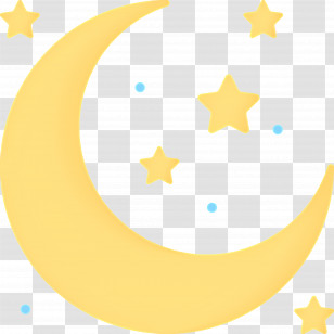 Moon Stars - Crescent Moon And Stars Illustration Transparent PNG