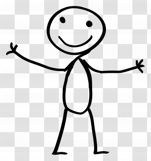 Kid Stick Figure - Stick Figure Illustration Transparent PNG