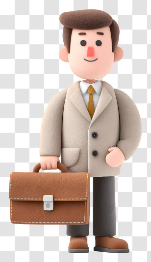 Businessman Holding Briefcase - Businessman With Briefcase Transparent PNG