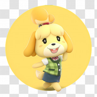 Animal Crossing - Cute Yellow Dog Character Transparent PNG