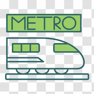 Bullet Train - Metro Train Icon Transparent PNG