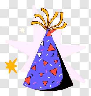 Birthday - Colorful Party Hat For Celebrations Transparent PNG