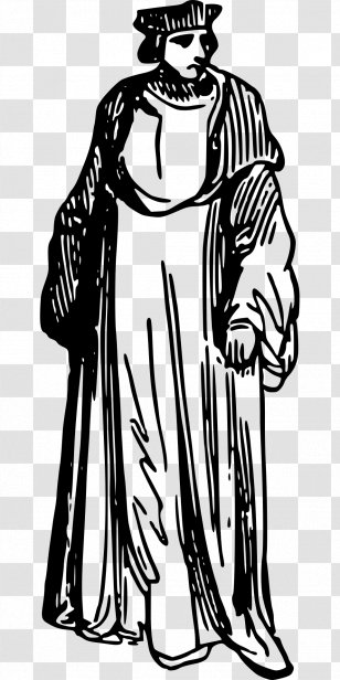 Middle Ages Dress Clothing Clip Art - Costume Vector Transparent PNG