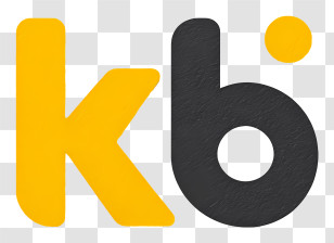 Kb Logo - Yellow And Black KB Logo Transparent PNG