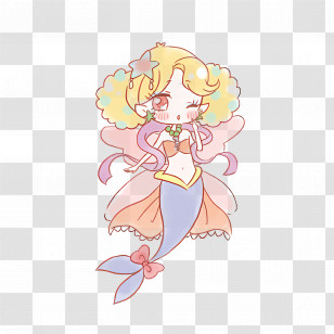Rilu Rilu Fairilu - Mermaid Cartoon Character Transparent PNG