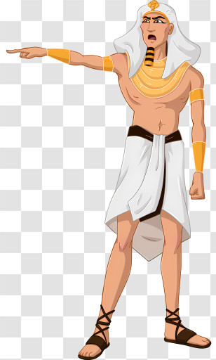 Egypt - Cartoon Ancient Egyptian Pharaoh Illustration Transparent PNG