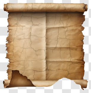 Flat Old Paper - Rolled Antique Parchment Illustration Transparent PNG