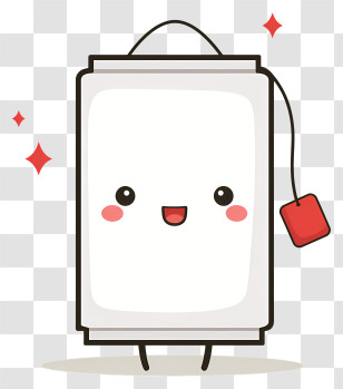 Kawaii Tea Bag - Cute Tea Bag Character Transparent PNG