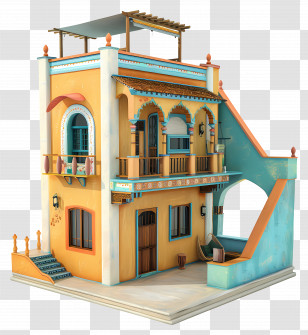 Indian House - Small Cute Doodle House Transparent PNG