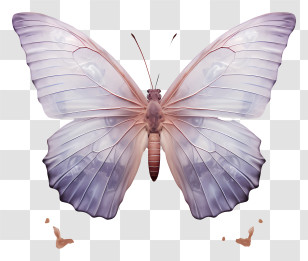 Butterfly - Purple Fantasy Butterfly Illustration Transparent PNG