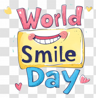 World Smile Day - World Smile Day Fun Art Transparent PNG