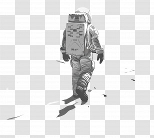 Astronaut - Astronaut Walking On The Moon Transparent PNG