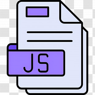 Javascript - Purple JS Document Icon Transparent PNG