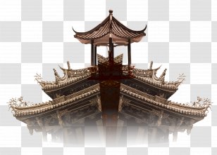 Chinese Architecture Chinoiserie U5fbdu6d3eu5efau7b51 - Speech Balloon - Creative Floating Palace Transparent PNG