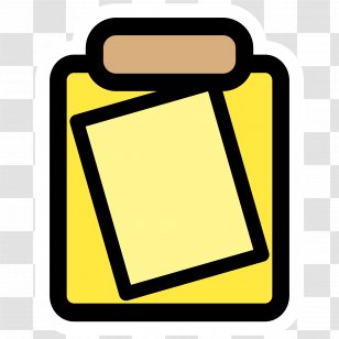 Clipboard Clip Art - Yellow - Coin Transparent PNG