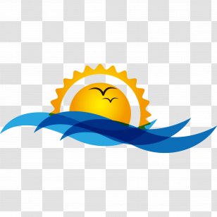 Bird Sunrise Sunset Wave Clip Art - Sea - At Transparent PNG