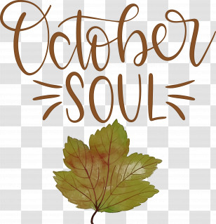 October Soul October Transparent PNG