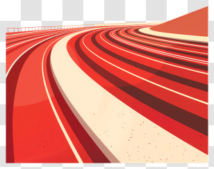 Running Track - Red Running Track Transparent PNG