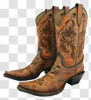 Western Boots - Stylish Cowboy Boots Transparent PNG