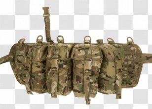 MOLLE Webbing Chameleons Military Belt - Metal - Multicam Transparent PNG